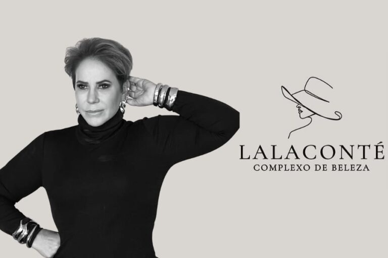 Teresa Cristina em evento da Beauty Fair representando a marca LalaConté