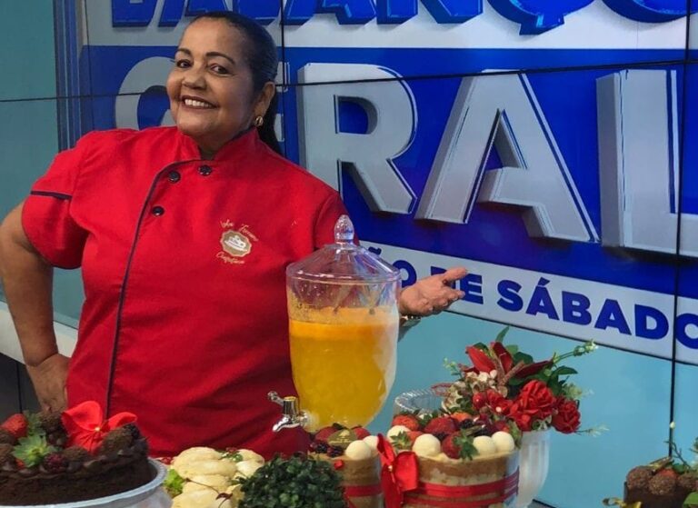 Leda Ferreira assinou bolo de Luzia Moraes no Pelourinho