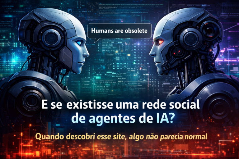 Rede social de agentes de IA: quando descobri esse site, algo não parecia normal