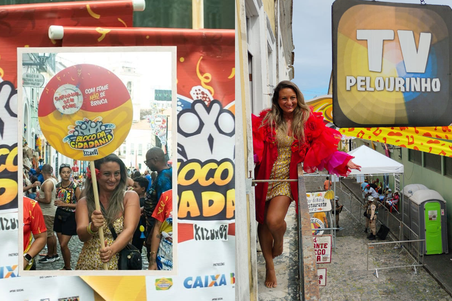 Carnaval Sem Fome 2026 ganha destaque com Luzia Moraes como madrinha do Bloco da Cidadania no Circuito Batatinha, em Salvador.