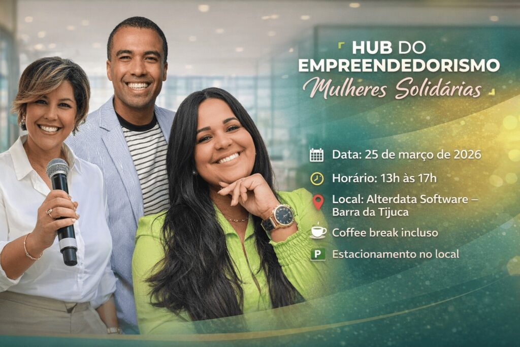 Participe do Hub do Empreendedorismo na Barra da Tijuca com palestras, networking, coffee-break e impacto social. Inscrições abertas.