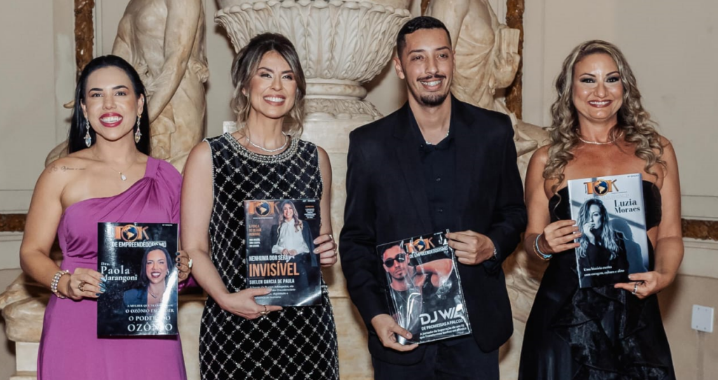 Capas da Revista Tok de Empreendedorismo lançadas na celebração de dois anos no Palácio Tiradentes