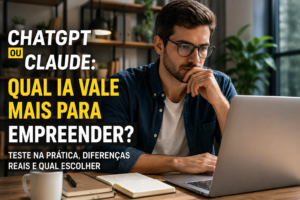 Comparação simples entre ChatGPT e Claude para empreendedores que querem usar inteligência artificial no negócio