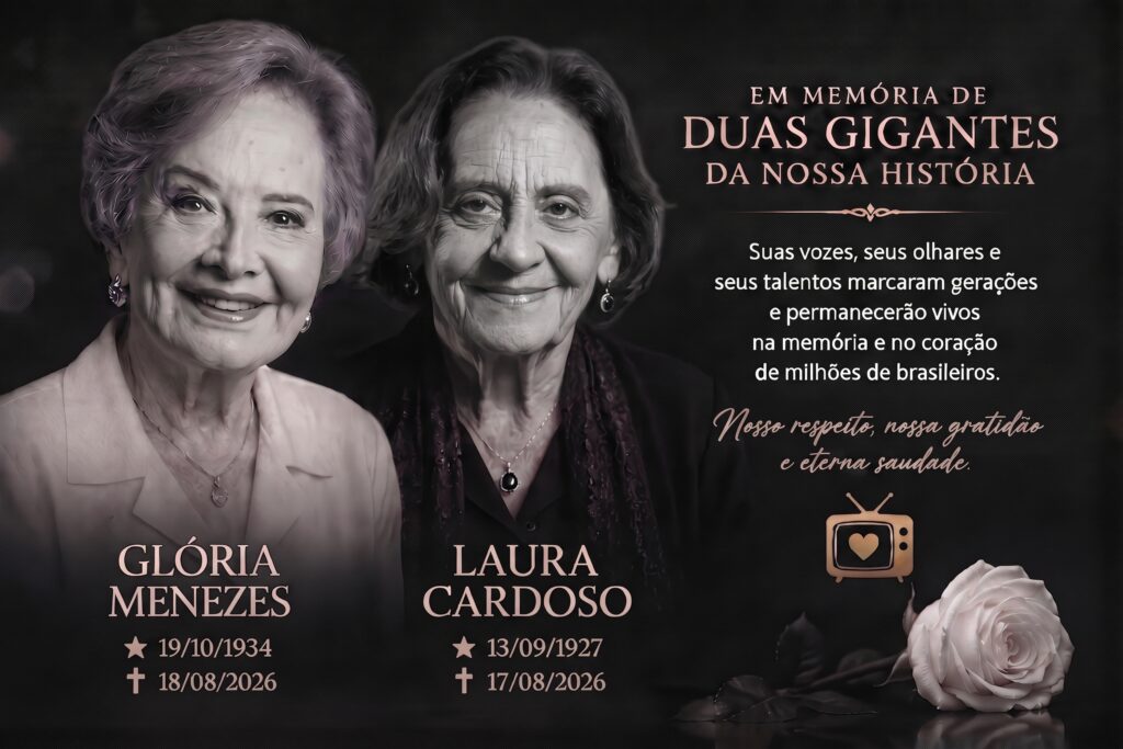 Glória Menezes e Laura Cardoso, atrizes brasileiras homenageadas pelo legado na televisão