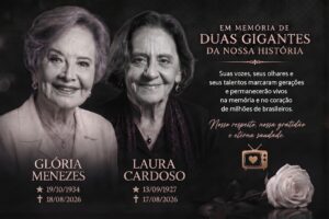 Glória Menezes e Laura Cardoso, atrizes brasileiras homenageadas pelo legado na televisão