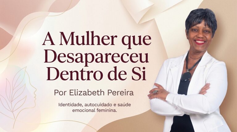 Mulher refletindo sobre autocuidado, identidade e saúde emocional