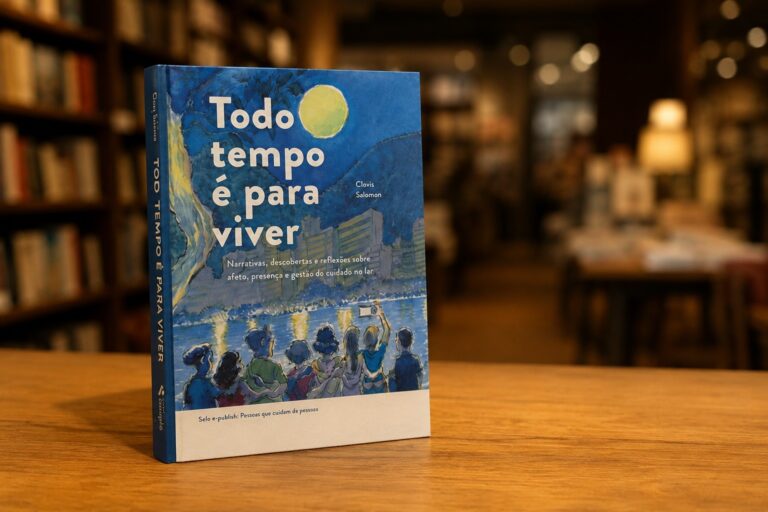 Clovis Salomon lança o livro Todo Tempo é para Viver sobre cuidado familiar e envelhecimento
