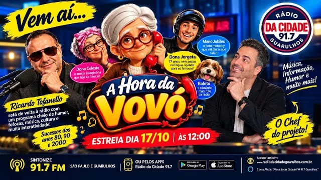 Rádio da Cidade 91.7 cresce em São Paulo e Guarulhos com programação diversificada