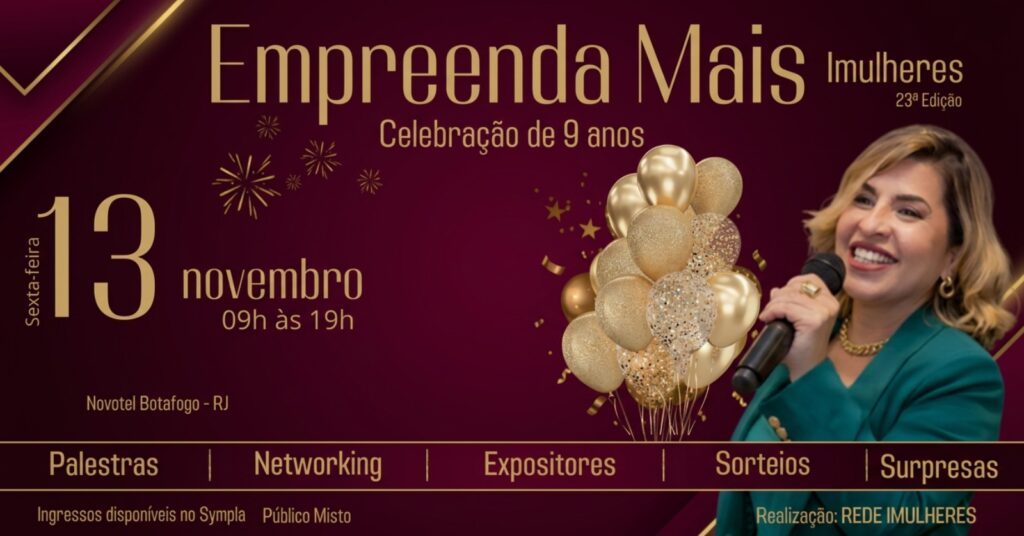 Imagem de divulgação da cobertura da TOK no Empreenda Mais iMulheres